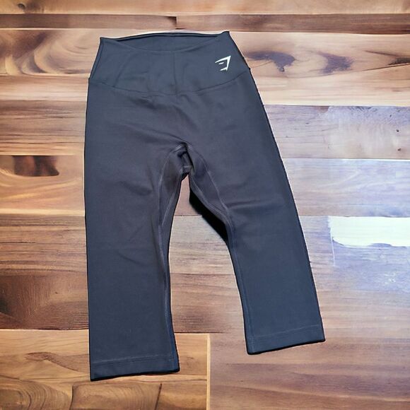 Gymshark cropped front/back logo training leggings (small) - Picture 1 of 4